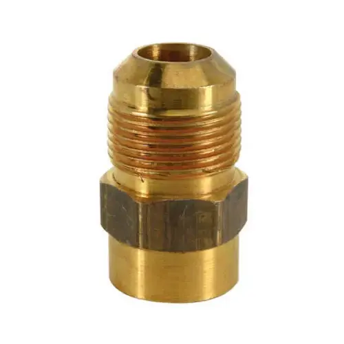 Gas Connector With Fitting, Pro-Coat Stainless Steel, 16-In.