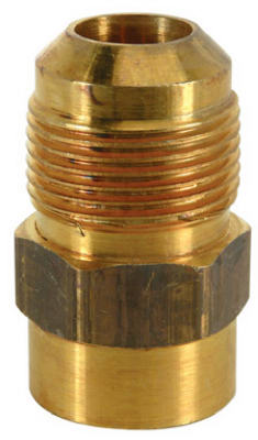 BrassCraft MAU1-10-8 K5 Gas Connector With Fitting, Pro-Coat Stainless Steel, 16-In.