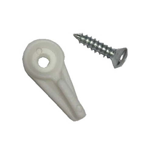 Screen Clip, 3/8 in, Nylon White