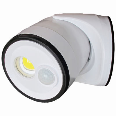 Fulcrum 33001-108 Security Light, LED Lamp, 400 Lumens, White Fixture