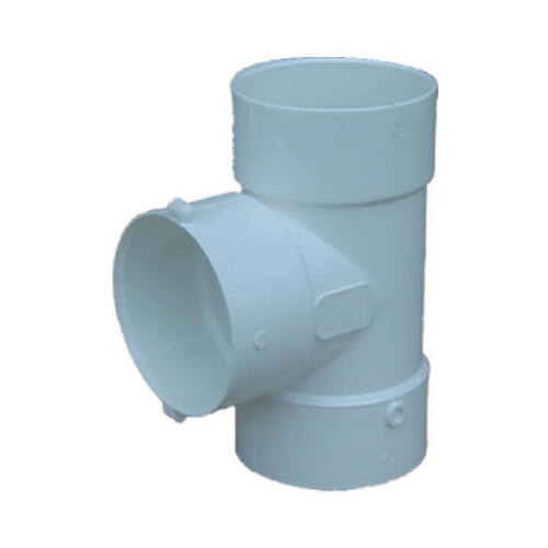 TIGRE USA INC 36-2063 PVC Pipe Sewer Drain Bull Nose Tee, 3-In.