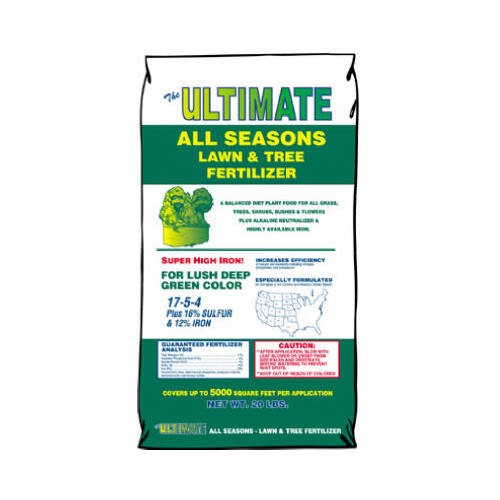 Ultimate Fertilizer 121 All-Season Lawn & Tree Fertilizer, 19-4-2, Covers 5,000-Sq.-Ft.