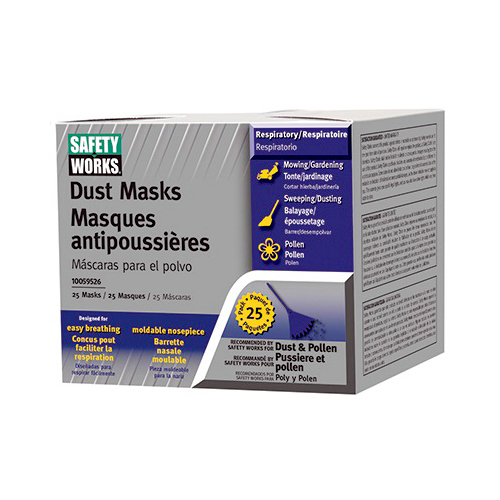 Safety Works 10059526 Non-Toxic Dust Masks  pack of 25