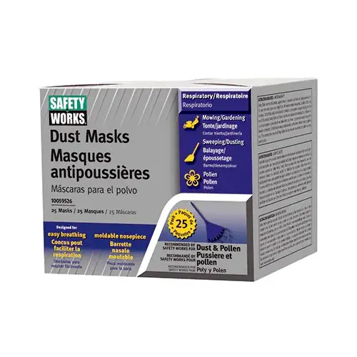 Safety Works 10059526 Non-Toxic Dust Masks - pack of 25