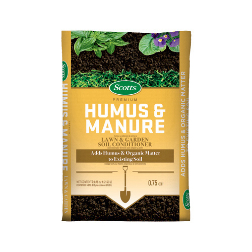Scotts 71530751 Humus and Manure, Solid, Earthy, 24 lb Pack