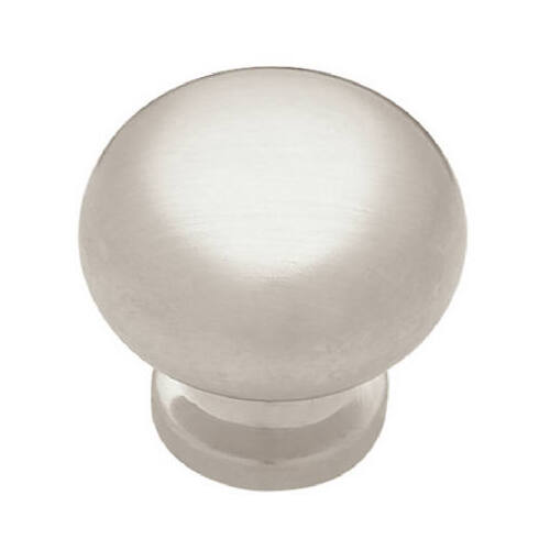 1-1/8-In. Satin Chrome Round Cabinet Knob