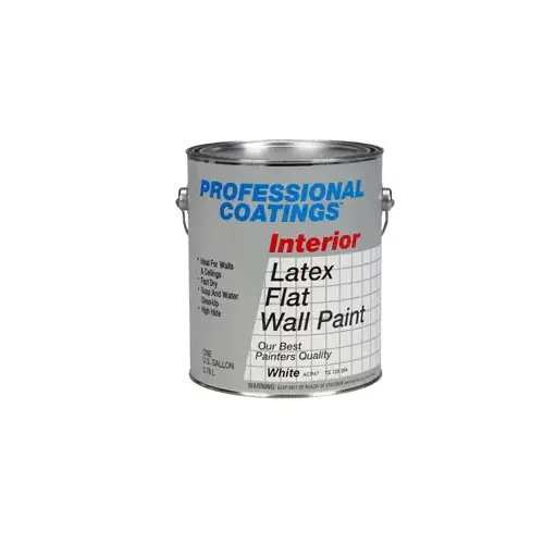 Professional Coatings Best Gallon White Flat Latex Wall Paint