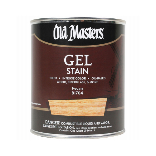 Old Masters 81704 Gel Stain, Oil-Based, Pecan, 1-Qt.