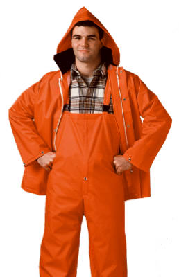 Tingley S63219.XL Blaze Orange Jacket/Bib Overall Complete Rainsuit, XL