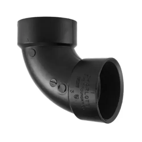 ABS/DWV 90-Degree Pipe Elbow, 1-1/2-In.