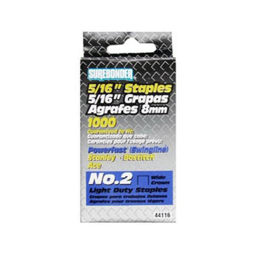 FPC Corporation 44116 Staples, #2 Light-Duty, 5/16-In., 1000-Ct.