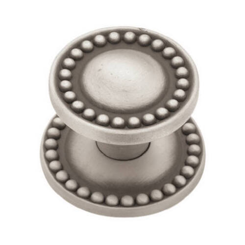 Satin Pewter Beaded Cabinet Knob