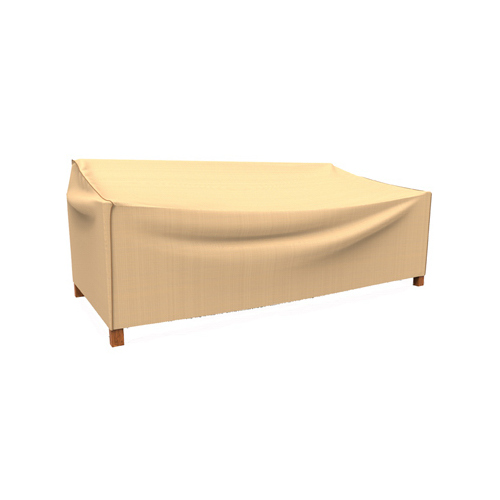 BUDGE INDUSTRIES LLC P3W05TNNW-N Wicker Sofa Cover, Tan