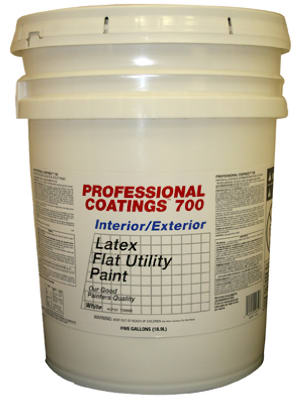 TRUE VALUE MFG COMPANY ACP20-5G Good Interior/Exterior Latex Paint, Flat White, 5-Gallons