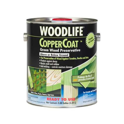 Wood Preservative, Coppercoat Green, 0.88-Gallon