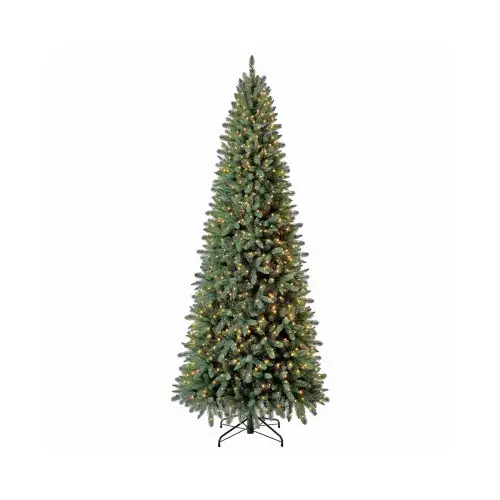 Artificial Pre-Lit Christmas Tree, Stratford Quick Set Pine, 900 Clear Lights, 9-Ft.