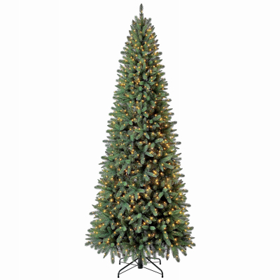 Evergreen Classics TG90P4386C03 Artificial Pre-Lit Christmas Tree, Stratford Quick Set Pine, 900 Clear Lights, 9-Ft.