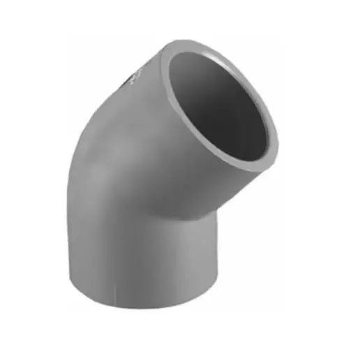 Schedule 80 PVC Slip x Slip 45-Degree Elbow, 1-1/4-In.