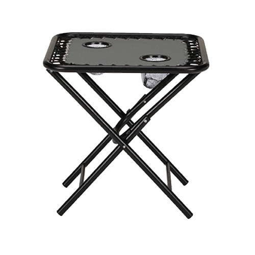 WOODARD, LLC RXTV-1921-FT-G Sunny Isles Folding Side Table for Zero Gravity Chair, 2 Cup Holders, Graphite Gray