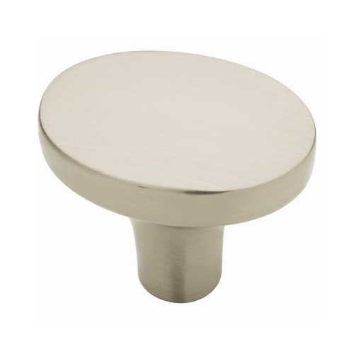 Liberty P30225C-SN-CP Mila Cabinet Knob, Oval, Brushed Satin Nickel, 1-1/4-In.