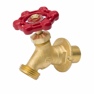 B&K 108-503 Sillcock Valve, 1/2 x 3/4 in Connection, Sweat x Male Hose, 125 psi Pressure, Brass Body