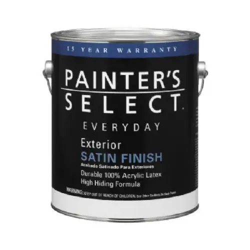 Everyday Exterior Paint, Satin, Latex, Tint Base, 1-Gal.