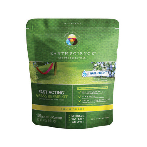 Earth Science 11873-8 Sun & Shade Grass Repair Seed Kit, Northern, 2-Lbs. Covers 150 Sq. Ft.
