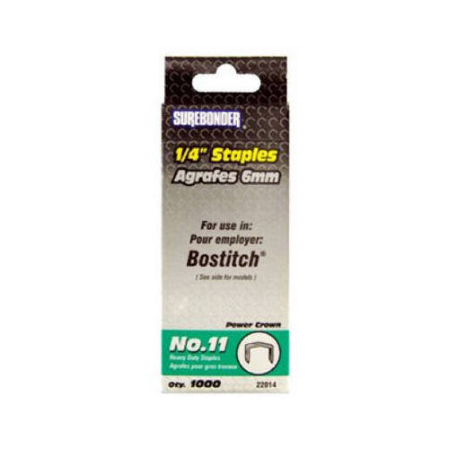 Staples, #11 Heavy-Duty, 1/4-In., 1000-Ct. - pack of 5