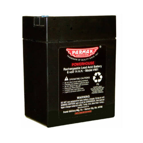 Parmak 901 Gel Battery, Black, For: DF-SP-LI Solar Powered Fencers