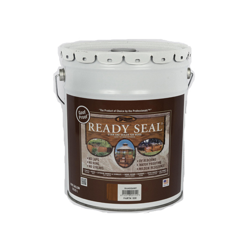 Ready Seal 530 Stain and Sealer, Mahogany, 5 gal, Pail