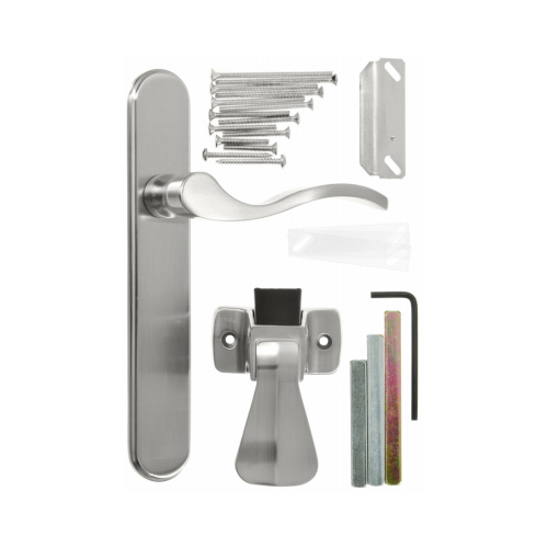 Wright Products VBG115SN Door Lever Lockset, Brass, Satin Nickel, 3/4 to 2 in Thick Door