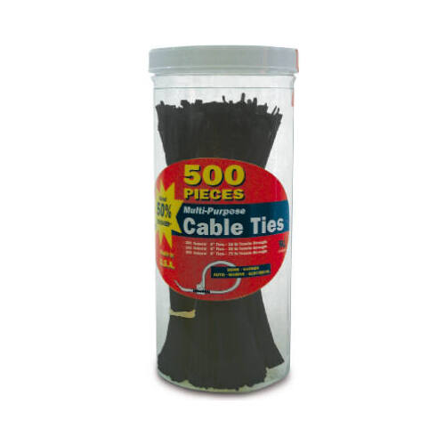 GB 71111 Cable Tie, Nylon, Black