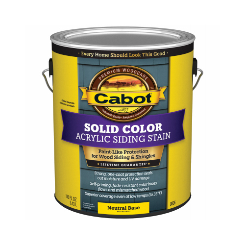 CABOT/VALSPAR CORP 0806-07 Neutral Base Acrylic Stain, 1-Gallon