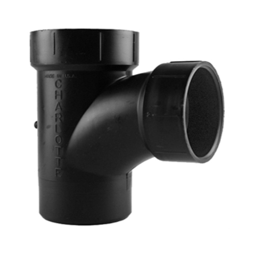 ABS/DWV Sanitary Street Tee, Spigot x Hub x Hub, 1.5-In.