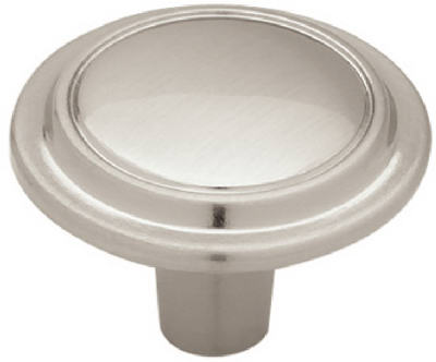 Liberty Hardware P40052J-SN-C Top Ring Cabinet Knob, Brushed Satin Nickel, 1.25-In. Round