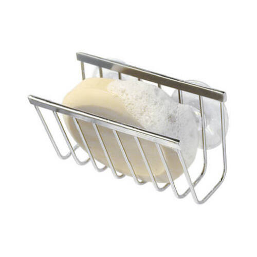 Sinkworks Soap/Sponge Holder, Suction, Stainless Steel