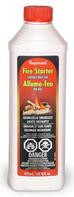 IMPERIAL MFG. CH0128 Gelled Alcohol Fire Starter, 16-oz.