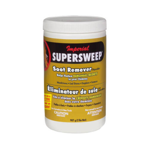 Soot Remover, Powder, White, 2 lb Jar