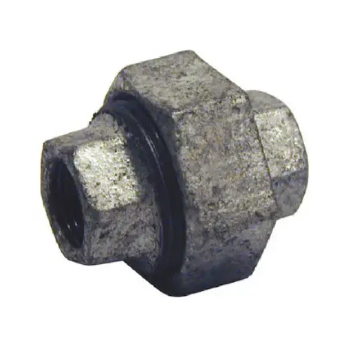 Galvanized Pipe Fitting, Union, Brass/Iron, 2-In.