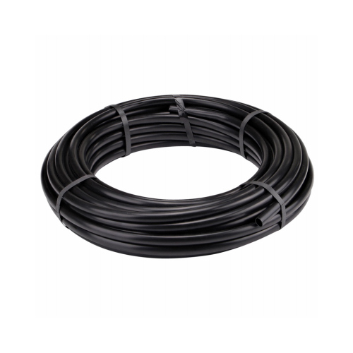 Raindrip 061010P Drip Watering Hose, 0.69 in ID, 100 ft L, Polyethylene, Black