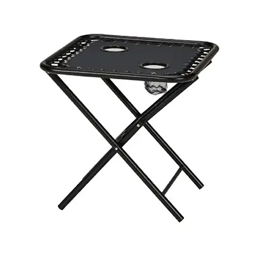 Sunny Isles Folding Side Table for Zero Gravity Chair, 2 Cup Holders, Navy Blue