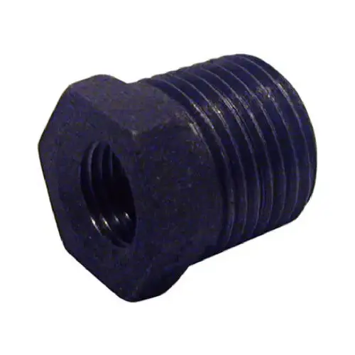 B&K 1/2 In. x 3/8 In. Hexagon Black Iron Bushing