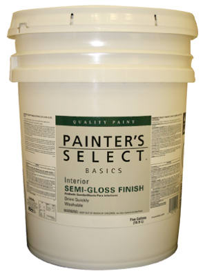 TRUE VALUE MFG COMPANY VSG8-5G Basics Interior Semi-Gloss Latex Enamel, Off White, 5-Gallons