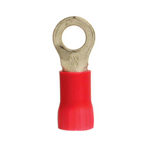 Ring Terminals, Insulated, Solderless, 5/16-3/8 Stud - pack of 35