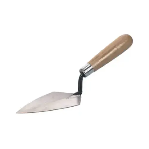 Pointing Trowel, 5-1/2 in L Blade, 2-3/4 in W Blade, Steel Blade, Wood Handle