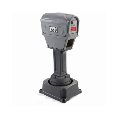 SIMPLAY3 COMPANY, THE 41908R-03 Dig-Free True Level Mailbox, 3 Step Installation, Fill Base with Sand