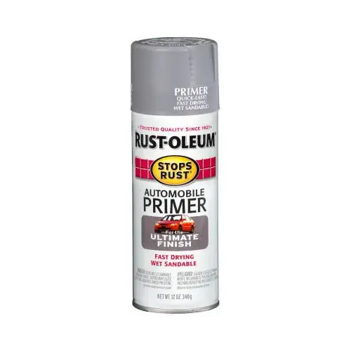 STOPS RUST Automotive Primer Spray Paint, Dark Gray, 12 oz, Aerosol Can