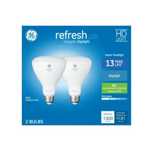 LED Reflector Bulb, 15-Watts, 1,300 Lumens, Medium Base