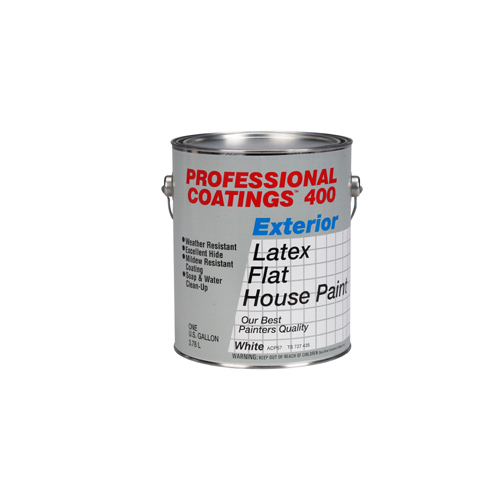 1-Gallon Flat White Latex Exterior Paint