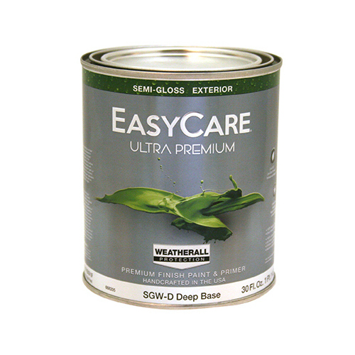 Ultra Premium Exterior WeatherAll Latex Paint, Semi-Gloss Deep Base, 1-Qt.